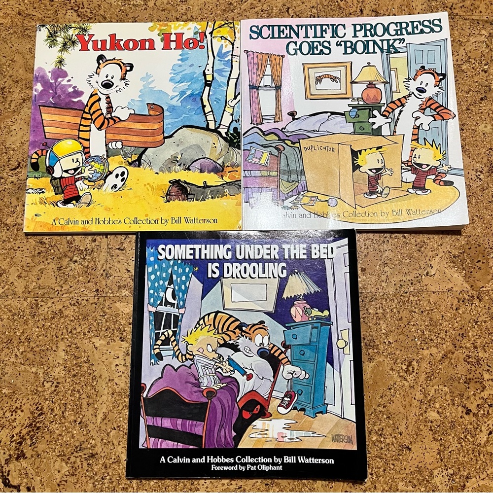 Calvin & Hobbes 3 Book Vintage Collection By Bill Watterson